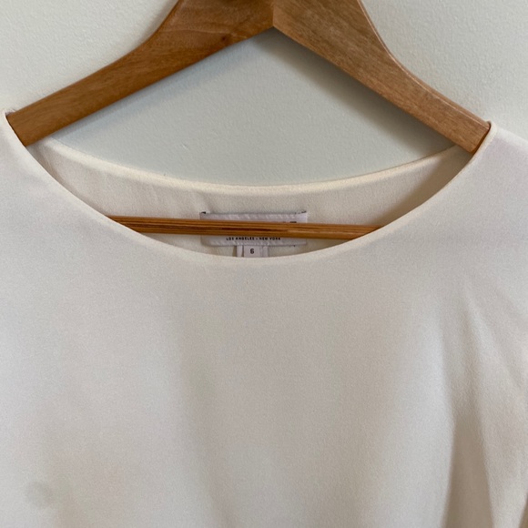 RACHEL ZOE Cream Ruffled Cut Out Blouse - Picture 13 of 14